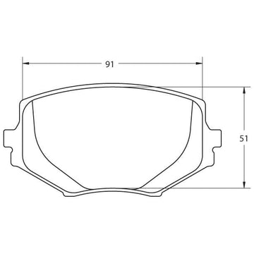 Performance Friction 0635.97.13.44 Racing Pad - 97 Compound