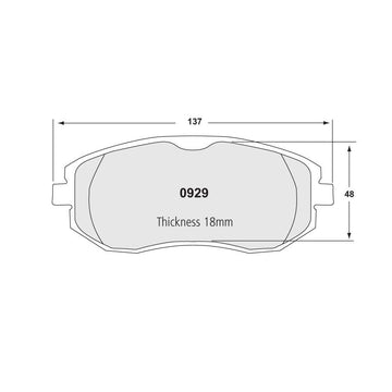 Performance Friction 0929.01.17.44 Racing Pad - 01 Compound