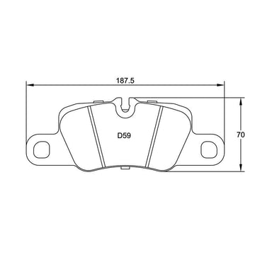 Pagid U-4909 Yellow Racing Pad - RS29 Compound