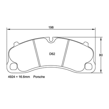 Pagid U-4924 Racing Pad - RSL-1 Compound