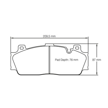 Pagid U-4934 Yellow Racing Pad - RS29 Compound