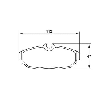 Pagid U-8113 Black Racing Pad - RST-4 Compound