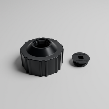 Tuff Jug Standard Cap with Center Plug - Black