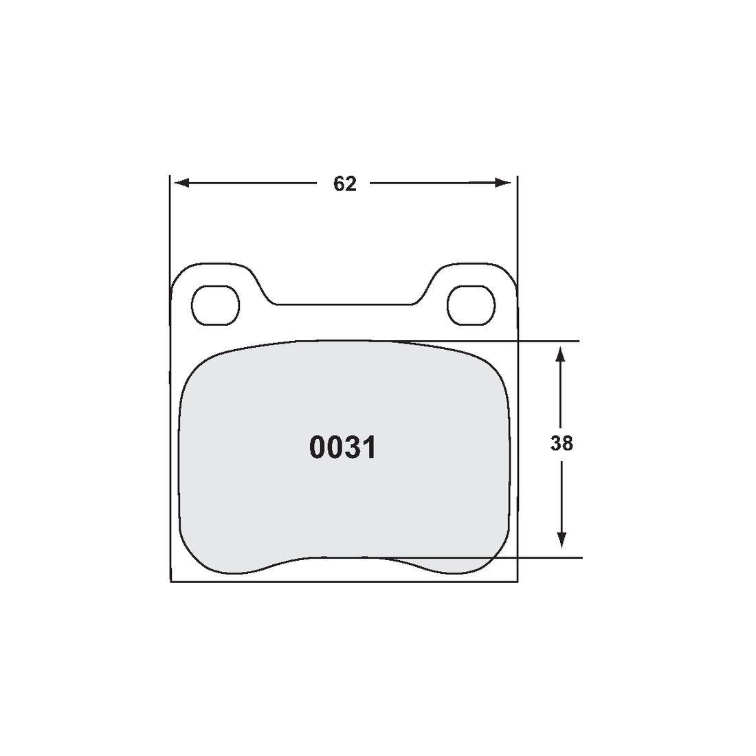 PFC Classic Porsche 911 1969-83 Rear Brake Pads - 11 Compound - 0031.11.15.44 - Spicy Cat Racing