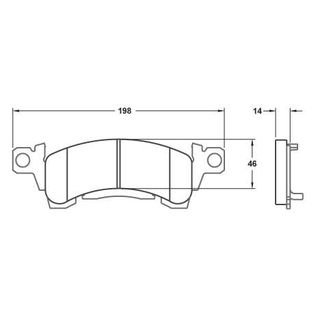 Performance Friction 0052.01.14.44 Racing Pad - 01 Compound