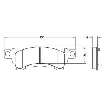 Performance Friction 0052.01.14.44 Racing Pad - 01 Compound
