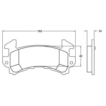 Performance Friction 0154.97.14.44 Racing Pad - 97 Compound