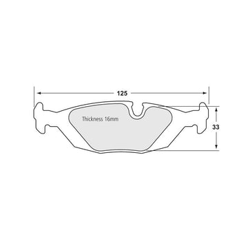 Performance Friction 0279.11.16.44 Racing Pad - 11 Compound