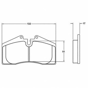 Performance Friction 0447.11.17.44 Racing Pad - 11 Compound