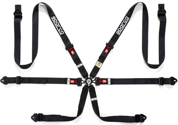 Sparco 6 Point Competition Aluminum Pull Down Racing Harness