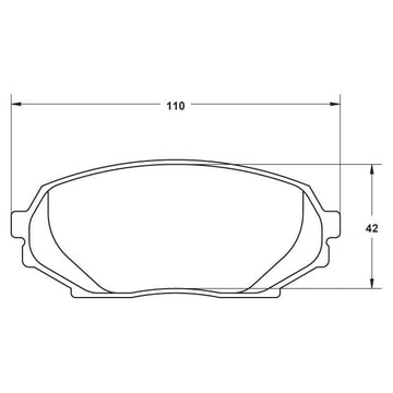 Performance Friction 0525.08.14.44 Racing Pad - 08 Compound