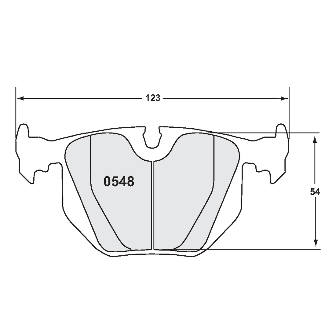 PFC BMW E46 M3 Rear Brake Pads - Z-Rated Street Compound - 548.11