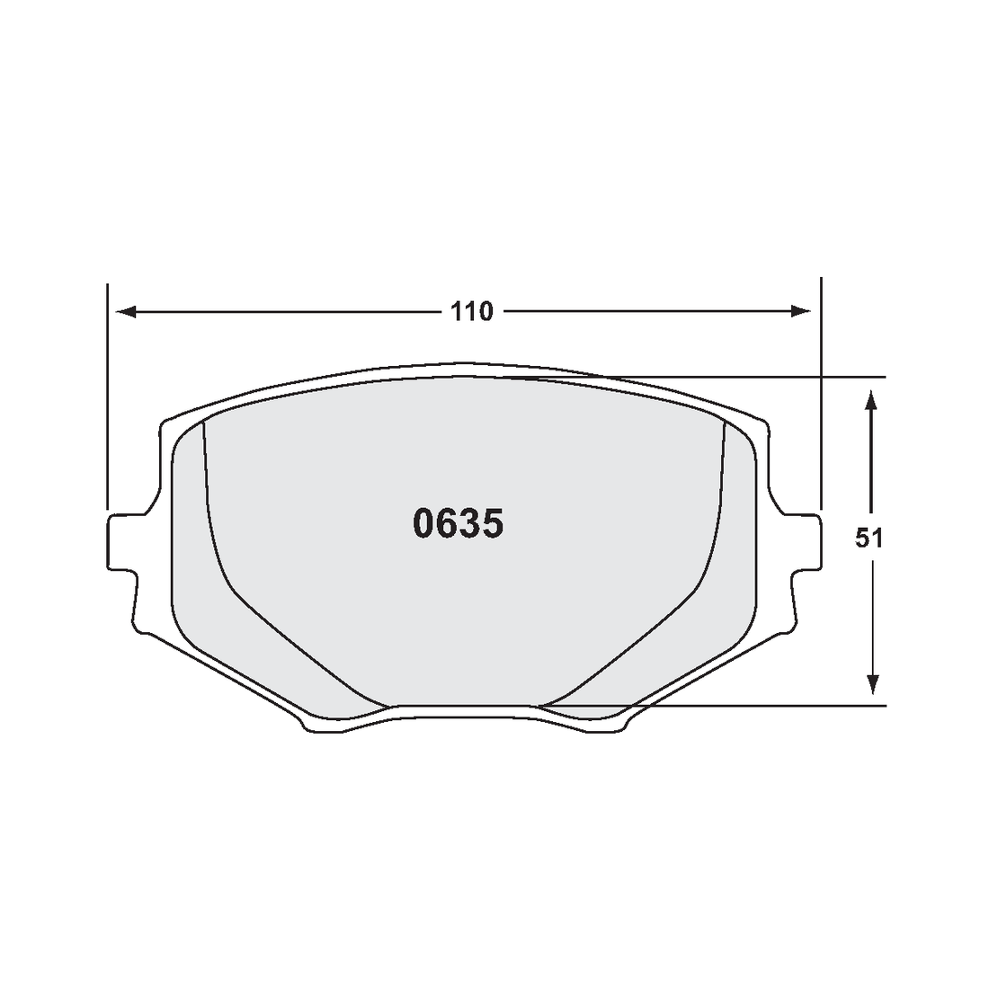 PFC Spec Miata (NA/NB 1.8L) Front Brake Pads - 11 Compound - 0635.11.13.44 - Spicy Cat Racing