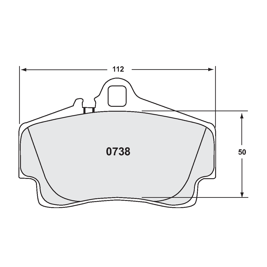 PFC Porsche 996/997, 986/987 Boxster/Cayman Rear Brake Pads - 19 Compound - 0738.19.16.44