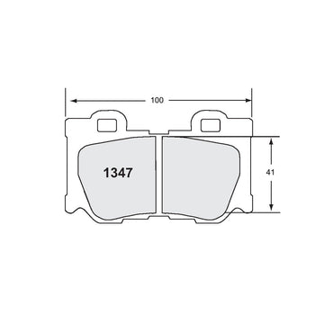 Performance Friction 1347.08.14.44 Racing Pad - 08 Compound