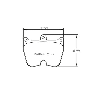 Pagid U-2105 Yellow Racing Pad - RS19 Compound