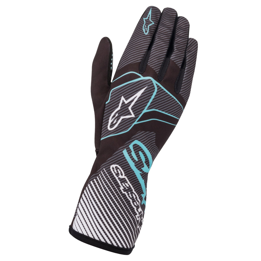 Alpinestars Tech-1 K Race v2 Karting Gloves - Carbon - Spicy Cat Racing