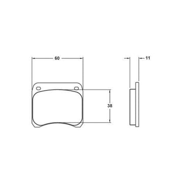 Performance Friction 7719.01.11.44 Racing Pad - 01 Compound