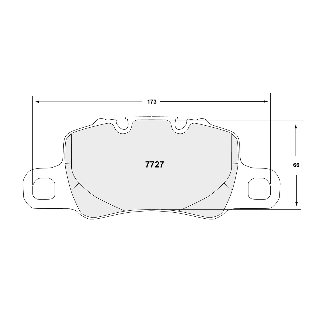 PFC Porsche 991/992 GT3 / Cayman GT4 Rear Brake Pads - 332 Compound - 7727.332.18.44