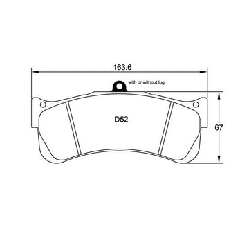Pagid U-8087 Yellow Racing Pad - RS29 Compound
