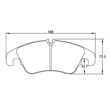 Pagid U-8096 Yellow Racing Pad - RS19 Compound