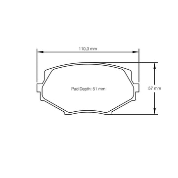 Pagid U-8127 Racing Pad - RST-3 Compound