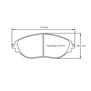 Pagid U-8201 Yellow Racing Pad - RS29 Compound