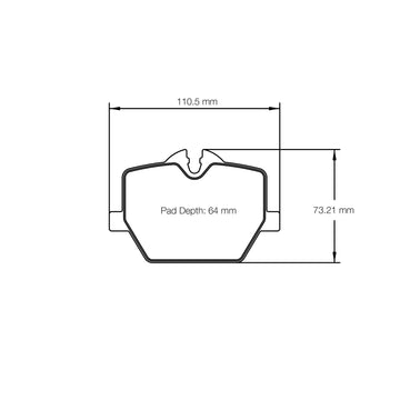 Pagid U-8276 Yellow Racing Pad - RS29 Compound