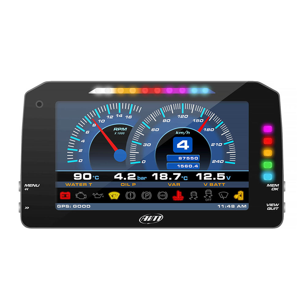 AiM Sports MXP Midsize Color TFT Dash and Data Logger