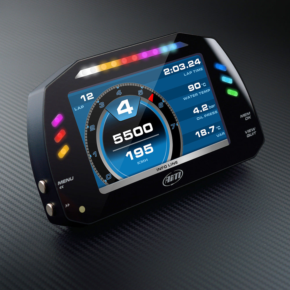 AiM Sports MXS 1.3 Compact Color TFT Dash And Data Logger