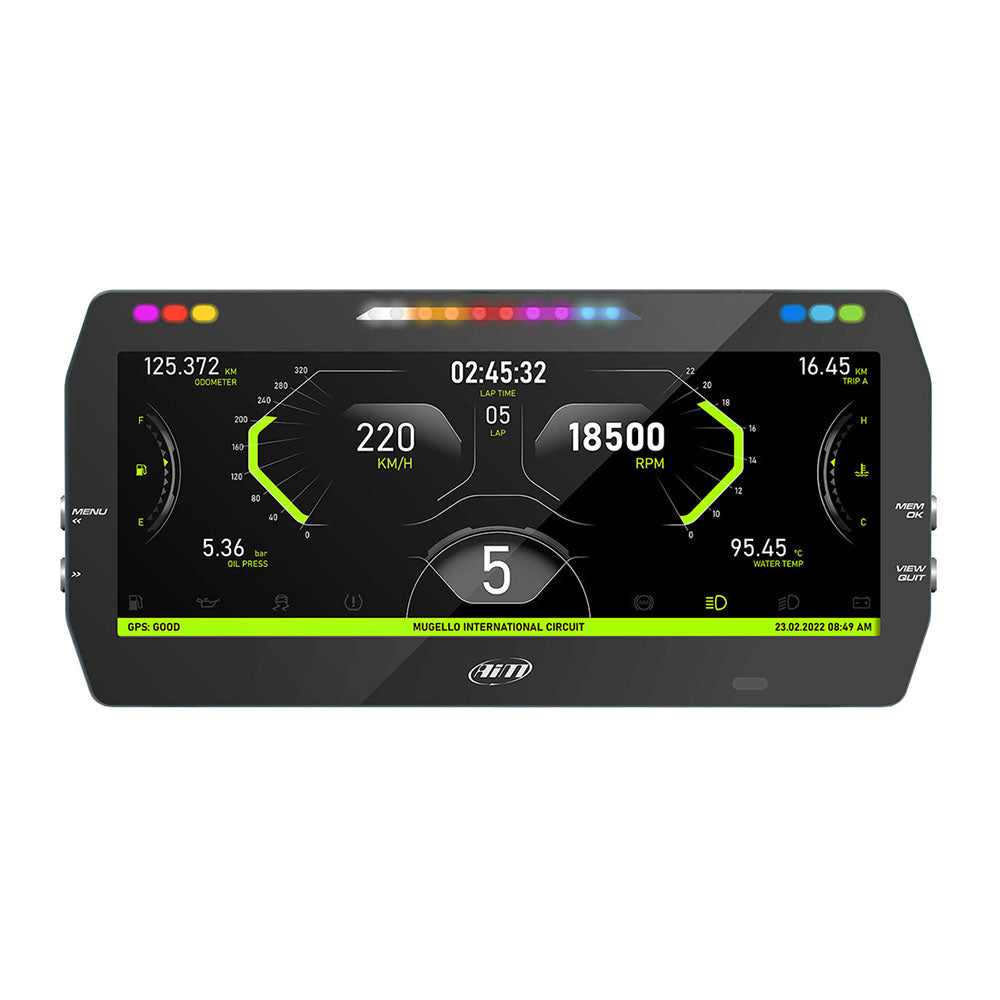 AiM Sports MXT 1.3 10" Color TFT Dash Data Logger