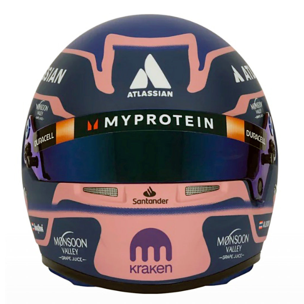 Bell HP77 Alex Albon 1:2 Scale F1 Mini Helmet | Williams 2025 F1 Season