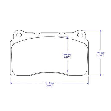 Cobalt Racing Brake Pads D1001 (Rear)