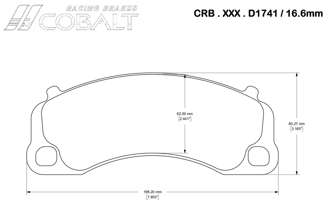 Cobalt D1741 Brake Pads