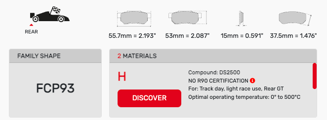 Ferodo FCP0093 Brake Pads