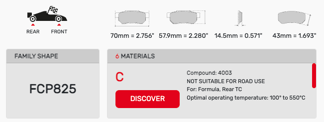 Ferodo FCP0825 Brake Pads