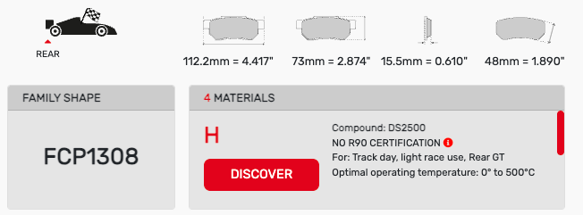 Ferodo FCP1308 Brake Pads