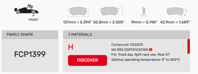 Ferodo FCP1399 Brake Pads