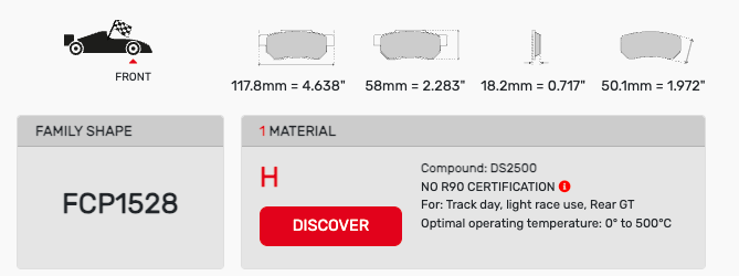 Ferodo FCP1528 Brake Pads