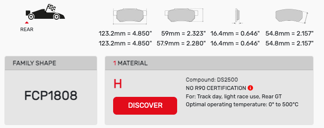 Ferodo FCP1808 Brake Pads
