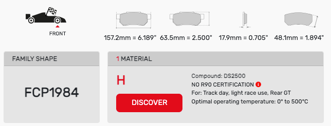 Ferodo FCP1984 Brake Pads