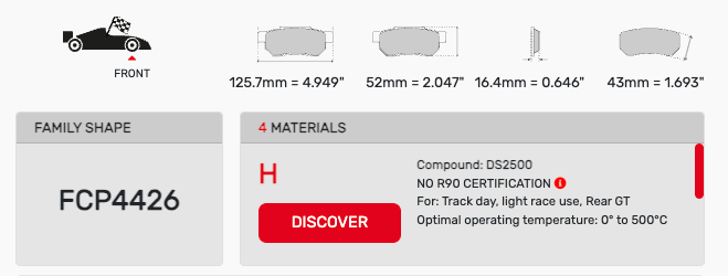Ferodo FCP4426 Brake Pads