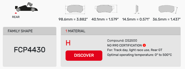 Ferodo FCP4430 Brake Pads