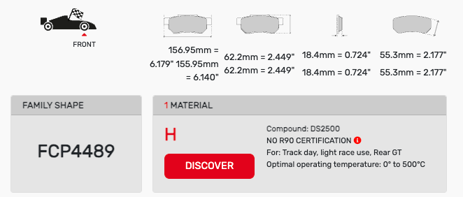Ferodo FCP4489 Brake Pads