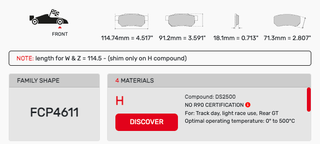 Ferodo FCP4611 Brake Pads