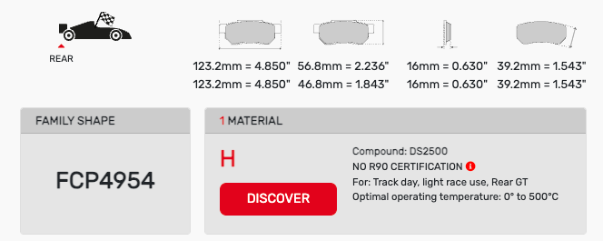 Ferodo FCP4954 Brake Pads
