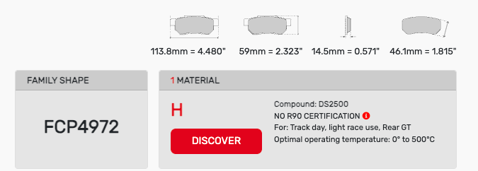 Ferodo FCP4972 Brake Pads