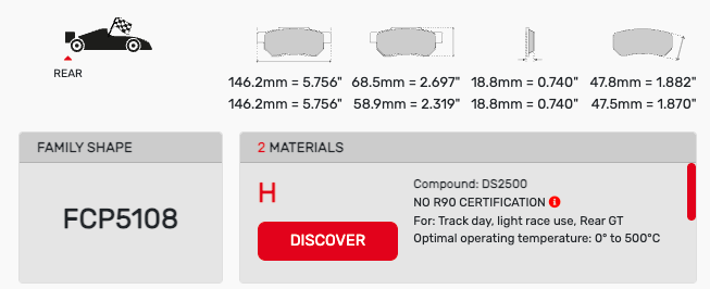 Ferodo FCP5108 Brake Pads