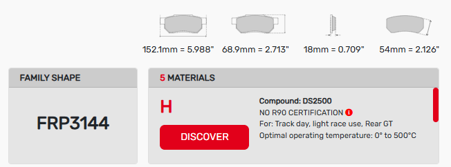 Ferodo FRP3144 Brake Pads