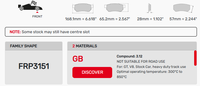 Ferodo FRP3151 Brake Pads